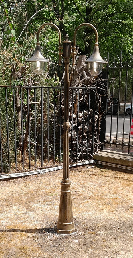 lampadaire extérieur 2 lumières
